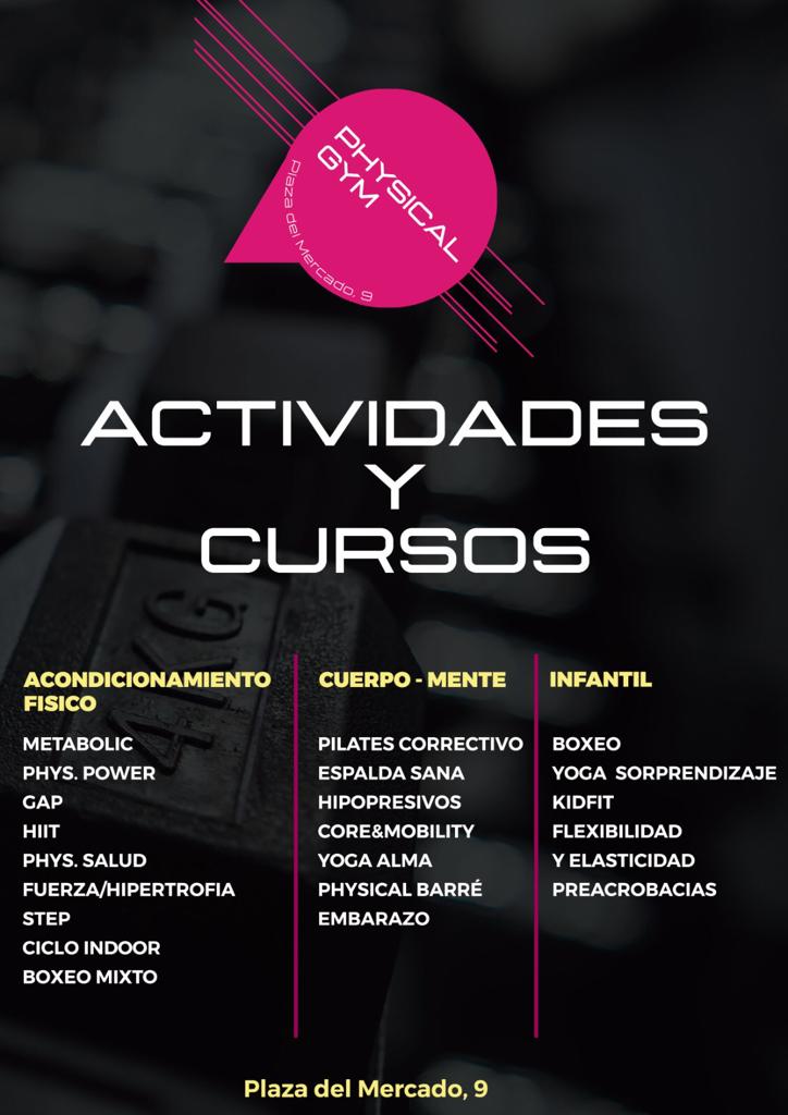 Actividades y cursos